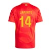 Spania Aymeric Laporte 14 Hjemme EM 2024 - Herre Fotballdrakt